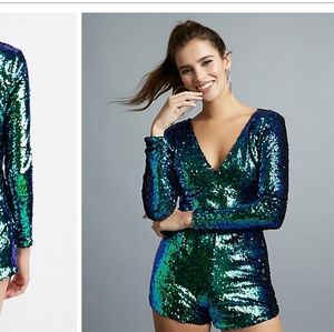 Charlotte russe sequin Romper